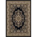 L-Baiet L-Baiet AK289C81 8 x 10 ft. Madeleine Oriental Rug; Black AK289C81